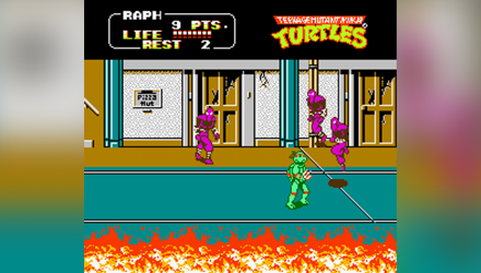 Игра Steepler Famicom Dendy Teenage Mutant Ninja Turtles II: The Arcade Game (TMNT 2) 90х Английская Версия Только Картридж Б/У - Retromagaz, image 3