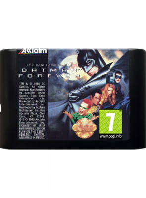 Игра RMC Mega Drive Batman Forever Английская Версия Только Картридж Новый - Retromagaz