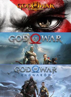 Набор Игра Sony PlayStation 4 God of War Русская Озвучка Новый  + God of War III Remastered + God of War: Ragnarok