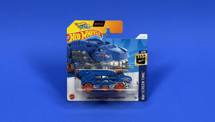 Машинка Базовая Hot Wheels HW Ultimate T-Rex Transporter Netflix Screen Time 1:64 HRY50 Blue - Retromagaz, image 1