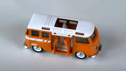 Тематична Машинка Matchbox '59 Volkswagen Microbus Chase Moving Parts 1:64 HVN22 Orange - Retromagaz, image 4