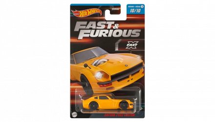 Тематическая Машинка Hot Wheels Datsun 240Z Custom Fast & Furious 1:64 HNR88/HNT20 Yellow - Retromagaz, image 1