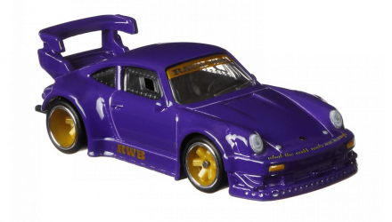 Машинка Premium Hot Wheels 2шт RWB Porsche 930 та Транспортер Aero Lift Team Transport 1:64 GJT37 Purple - Retromagaz, image 3