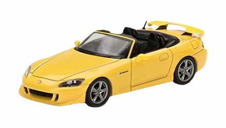 Машинка Premium MINI GT Honda S2000 Type S 1:64 Yellow - Retromagaz, image 1