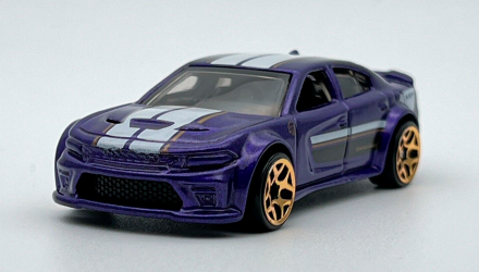 Машинка Базова Hot Wheels '20 Dodge Charger Hellcat Then and Now 1:64 HKJ45 Purple - Retromagaz, image 2