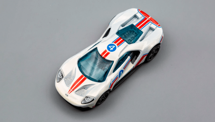 Машинка Базова Hot Wheels '17 Ford GT Then and Now 1:64 GTB38 White - Retromagaz, image 4