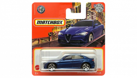 Машинка Велике Місто Matchbox 2016 Alfa Romeo Giulia Metro 1:64 HFR89 Blue - Retromagaz, image 1