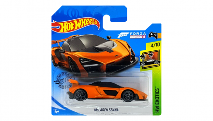 Машинка Базова Hot Wheels Forza Horizon 4 McLaren Senna Exotics 1:64 FYG22 Orange - Retromagaz, image 1