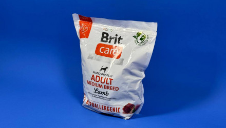 Сухой Корм для Собак с Пищевой Аллергией Brit Care Adult Medium Breed Ягнёнок 1kg - Retromagaz, image 1