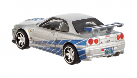 Машинка Premium Hot Wheels Nissan Skyline GT-R (BNR34) Fast & Furious 1:64 GBW78 Silver - Retromagaz, image 5