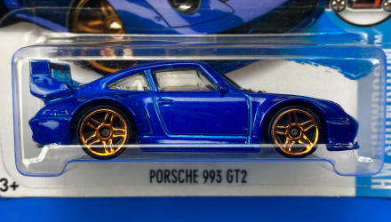 Машинка Базовая Hot Wheels Porsche 993 GT2 Showroom 1:64 DHT11 Blue - Retromagaz, image 2