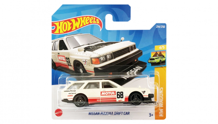 Машинка Базова Hot Wheels Nissan Maxima Drift Car Wagons 1:64 HCT17 White - Retromagaz, image 1