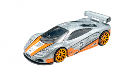 Машинка Базовая Hot Wheels McLaren F1 GTR Retro Racers 1:64 HCX86 Silver - Retromagaz, image 2