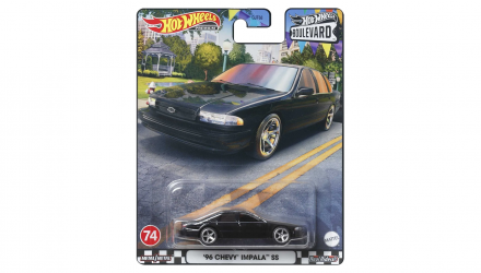 Машинка Premium Hot Wheels '96 Chevy Impala SS Boulevard 1:64 GJT68/HKF20 Black - Retromagaz, image 1