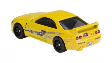 Машинка Premium Hot Wheels Nissan Skyline GT-R (BCNR33) Fast & Furious 1:64 HCP26 Yellow - Retromagaz, image 3