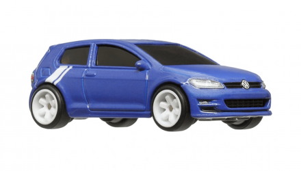 Машинка Premium Hot Wheels Volkswagen Golf Mk7 World Tour 1:64 HRV79 Blue - Retromagaz, image 4