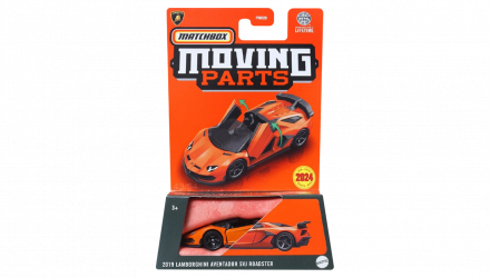 Тематична Машинка Matchbox 2019 Lamborghini Aventador SVJ Roadster Moving Parts 1:64 FWD28/HLG03 Orange - Retromagaz, image 1