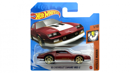 Машинка Базовая Hot Wheels '85 Chevrolet Camaro Iroc-Z Muscle Mania 1:64 GTB40 Red - Retromagaz, image 1