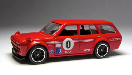 Машинка Базовая Hot Wheels '71 Datsun Bluebird 510 Wagon Workshop 1:64 BFD77 Red - Retromagaz, image 2