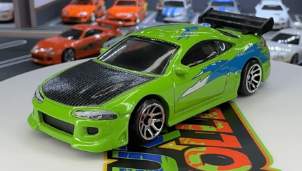 Тематична Машинка Hot Wheels 1995 Mitsubishi Eclipse Brian O'Conner Fast & Furious 1:64 JBY29 Green - Retromagaz, image 2