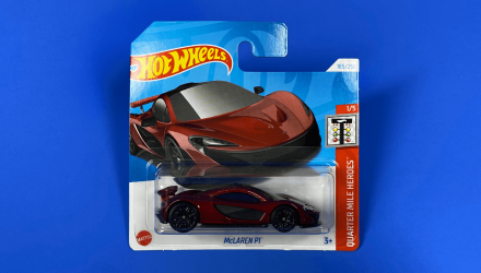 Машинка Базова Hot Wheels McLaren P1 Quarter Mile Heroes 1:64 HTD92 Red - Retromagaz, image 1