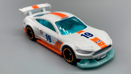 Машинка Базова Hot Wheels Custom '18 Ford Mustang GT Gulf Muscle Mania 1:64 FYF87 White - Retromagaz, image 5