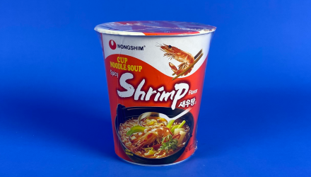 Локшина Nongshim Cup Noodle Spicy Shrimp з Креветками Гостра 67g - Retromagaz, image 1