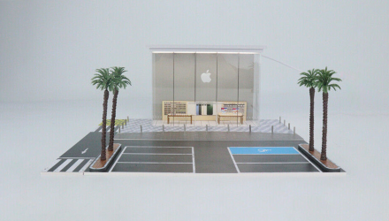 Диорама G-Fans Apple Shop Магазин с Подсветкой 1:64 Grey - Retromagaz, image 2