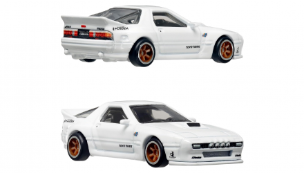 Машинка Premium Hot Wheels 2шт '04 Mazda Mazdaspeed Miata / RX7 FC Pandem 2-Packs 1:64 HRR75 Grey - Retromagaz, image 4