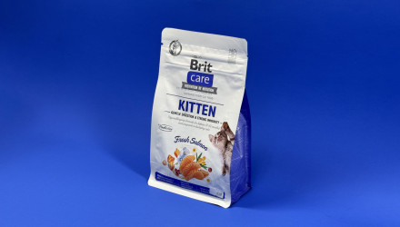 Сухой Корм для Кошек Brit Care Kitten Gentle Digestion Strong Immunity Лосось 400g - Retromagaz, image 1