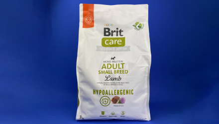 Сухий Корм для Собак з Харчовою Алергією Brit Care Adult Small Breed Ягня 3kg - Retromagaz, image 1