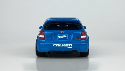 Тематична Машинка Hot Wheels '99 Honda Civic Type R (EK9) Falken Speed Graphics 1:64 HRT09 Blue - Retromagaz, image 5