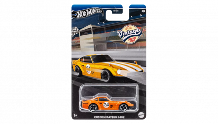 Тематическая Машинка Hot Wheels Custom Datsun 240Z Vintage Racing Club 1:64 HRT81/HRV10 Orange - Retromagaz, image 1