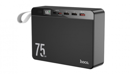 Портативний Акумулятор Power Bank Hoco J94 Overlord Black 75000 mAh 22.5 W - Retromagaz, image 1