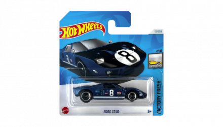 Машинка Базовая Hot Wheels Ford GT40 Factory Fresh 1:64 HTD34 Blue - Retromagaz, image 1