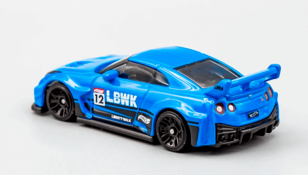 Машинка Базовая Hot Wheels Liberty Walk LB-Silhouette Works GT Nissan 35GT-RR Ver.2 J-Imports 1:64 GRX63 Blue - Retromagaz, image 3