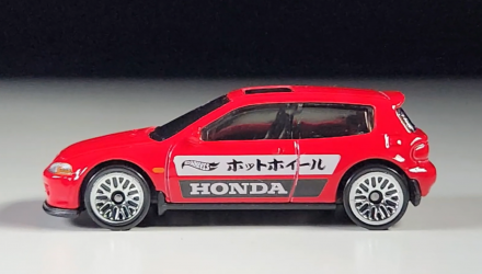 Машинка Базовая Hot Wheels '92 Honda Civic EG J-Imports 1:64 HTC43 Red - Retromagaz, image 3