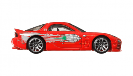 Тематична Машинка Hot Wheels 1995 Mazda RX-7 Dominic Toretto Fast & Furious 1:64 HNR88/HRW46 Red - Retromagaz, image 3