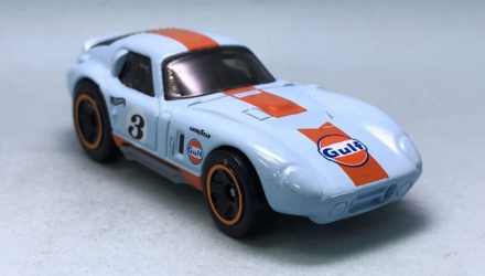 Машинка Базовая Hot Wheels Shelby Cobra Daytona Coupe Gulf Race Day 1:64 HTC77 Blue - Retromagaz, image 1