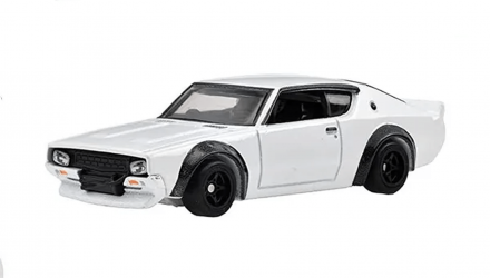 Машинка Premium Hot Wheels 4шт Nissan Skyline GT-R (BNR32) / (BCNR33) / (BNR34) / Retro Rig Diorama 1:64 GRN86 White - Retromagaz, image 3