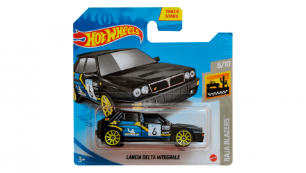 Машинка Базовая Hot Wheels Lancia Delta Integrale Baja Blazers 1:64 GTB59 Black - Retromagaz, image 1