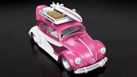 Машинка Premium Hot Wheels “Kawa-Bug-A” ‘49 VW Beetle Red Line Club RLC 1:64 HNL29 Pink - Retromagaz, image 2