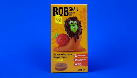 Набор Bob Snail Натуральные Фруктовые Конфеты Яблоко-Груша и Игрушка 20g - Retromagaz, image 1