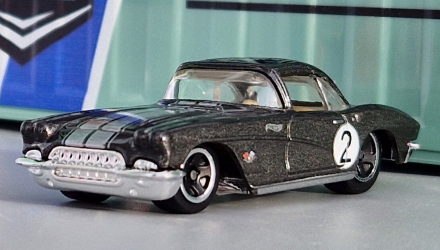 Машинка Базовая Hot Wheels '62 Corvette Then and Now 1:64 HKJ42 Grey - Retromagaz, image 5