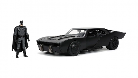 Машинка Jada Batman (2022) Бетмобіль з Фігуркою Бетмена 1:24 Black - Retromagaz, image 2