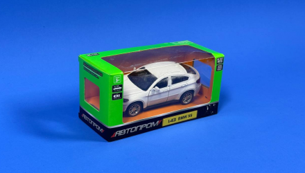 Машинка Автопром BMW X6 1:43 White - Retromagaz, image 2