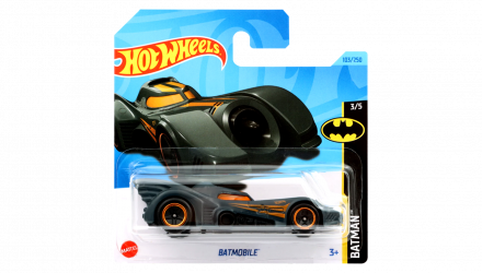 Машинка Базовая Hot Wheels Batmobile Batman 1:64 HKG99 Grey - Retromagaz, image 1