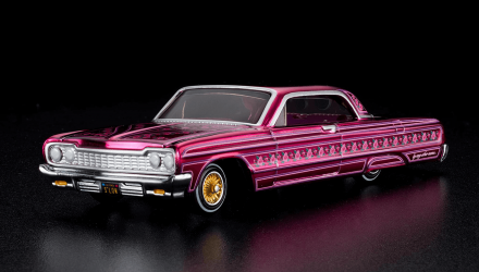 Машинка Premium Hot Wheels '64 Impala Red Line Club RLC 1:64 GLH86 Pink - Retromagaz, image 1