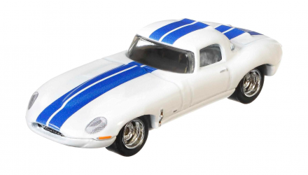 Машинка Premium Hot Wheels Jaguar Lightweight E-Type British Horsepower 1:64 GRJ60 White - Retromagaz, image 2