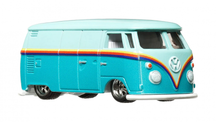 Машинка Premium Hot Wheels Volkswagen T1 Panel Bus Boulevard 1:64 GJT68/HKF18 Turquoise - Retromagaz, image 5